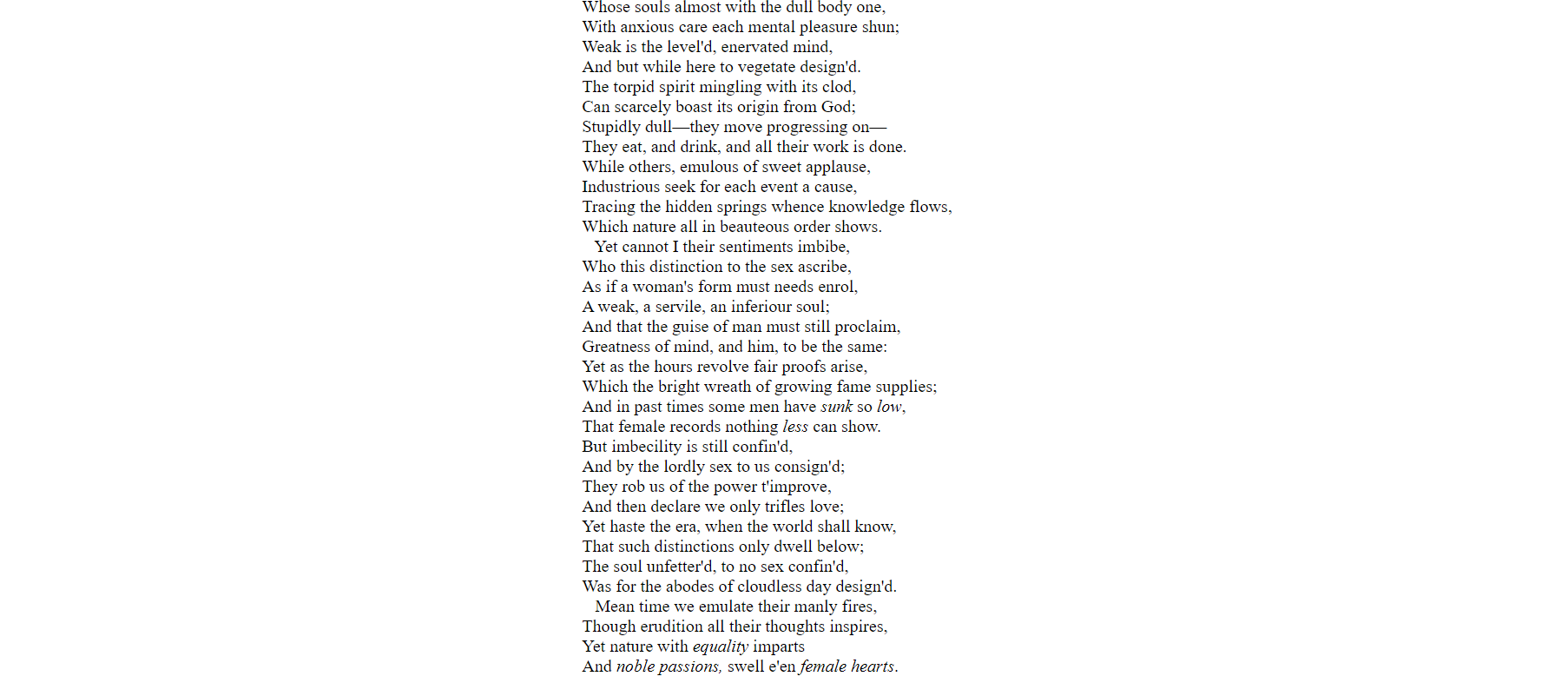 Post-Revolutionary American Suffrage Poem | COVE